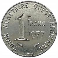 WEST AFRICAN STATES 1 FRANC 1977 27E1