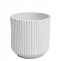 biała doniczka ceramika wysoka jakość LUNA 20/20 osłonki ceramiczne białe
