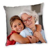 PODUSZKA ZE ZDJĘCIEM PREZENT NA DZIEŃ BABCI DZIADKA PODUSZKA FOTO ZDJĘCIE