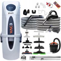 Центральный пылесос Sach Dynamic 1.5 комплект для уборки HDR II 9m