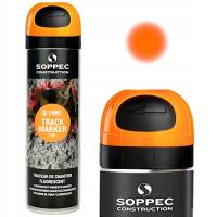 Геодезическая краска спрей SOPPEC трек маркер оранжевый 1шт