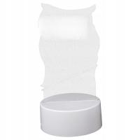 LAMPKA NOCNA BIAŁA 3D