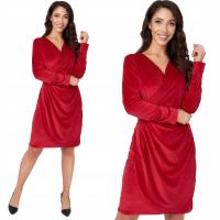 085_ XXL/44 _КОПЕРТОВОЕ ВЕЛЮРОВОЕ ПЛАТЬЕ