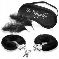 ЭРОТИЧЕСКИЕ НАРУЧНИКИ, ПОВЯЗКА НА ГЛАЗА, ПЕРО-СЕКС НАБОР УДОВОЛЬСТВИЕ БДСМ