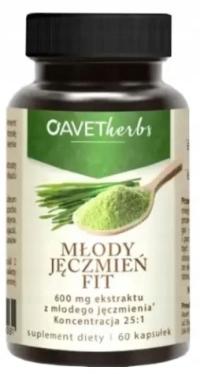 Avet Herbs Młody Jęczmień 600mg Fit trawienie Avent Pharma 60 kapsułek