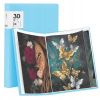 Альбом A3 алмазная вышивка книга коллекция синий прозрачный