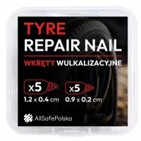 Набор для ремонта шурупов, шиномонтажные штифты, 10 шт., чехол, коробка