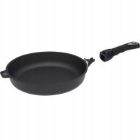 AMT Gastroguss Żeliwna patelnia 28 cm, nadaje się do indukcji, ze zdejmowa