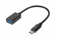 Kabel adapter USB TYP-C - USB 3.0 OTG 15 cm Rebel