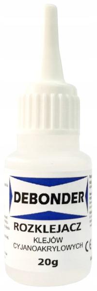 РАСКЛЕИВАТЕЛЬ растворитель DEBONDER ЦИАНОАКРИЛАТНЫХ клеев 20г