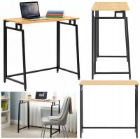 BIURKO SKŁADANE LOFT KOMPUTEROWE INDUSTRIALNE LEKKIE STOLIK 80cm NOWOCZESNE