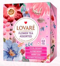 Zestaw kwiatowych herbat Lovare 4 smaki 32saszetki
