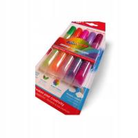 Dekoracyjny KLEJ BROKATOWY Tęczowy W Płynie Do Prac Plastycznych 5 SZTUK