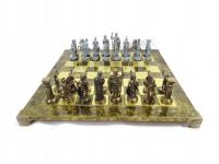 Duże ekskluzywne mosiężne szachy - Łucznicy 44x44