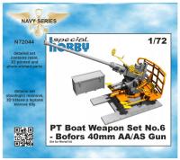 PT Boat Weapon Set No.6 - Bofors 40mm AA/AS Gun CMK N72044 1/72