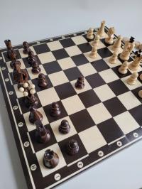 шахматы 2в1 шахматы и шашки 35 см x 35 см подарочная коробка