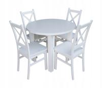 круглый стол 4 стула Skandi стиль скандинавский