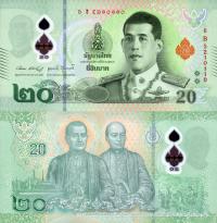 # TAJLANDIA - 20 BAHT - 2022 - P-142 - UNC polimer