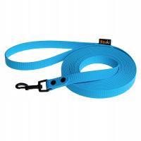 LINKA TRENINGOWA 5M. SMYCZ DLA DUŻEGO PSA. NIEBIESKA. WZÓR HEXA