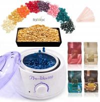 ЭПИЛЯЦИЯ 4x ВОСК, ЖЕСТКИЙ НАГРЕВАТЕЛЬ 100 шпатели