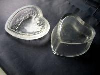 SERCE serduszko ZĄBKOWICE : SZKATUŁKA na BIŻUTERIA szkło TRANS proj. DROST