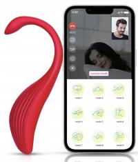 INTELIGNTNY WIBRATOR BLUETOOTH STOROWANY TELEFONEM 9 TRYBÓW PREMIUM