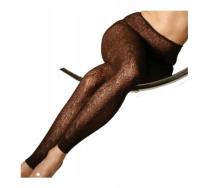 Koronkowe legginsy 40 Den Trifil Czarne EU One Size