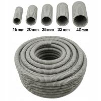 PESZEL RURA KARBOWANA OCHRONNA DO KABLI SZARA 320N | Fi 16mm - 25m