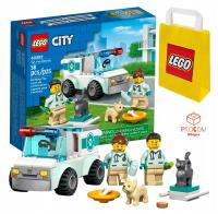 LEGO City 60382 Karetka weterynaryjna + TORBA PREZENTOWA LEGO DUŻA