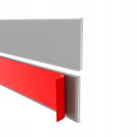 Listwa przypodłogowa samoprzylepna PVC,PREMIUM, 100mm x10m, szary RAL7042