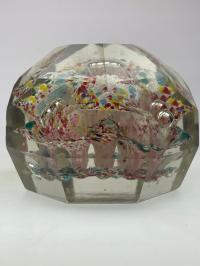 Пресс-папье с украшением millefiori шлифованное стекло Италия? 703 гр