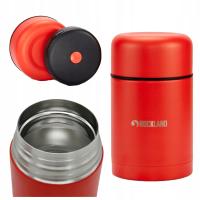 TERMOS OBIADOWY NA JEDZENIE ZUPĘ STALOWY PRÓŻNIOWY ROCKLAND COMET 0,75 RED