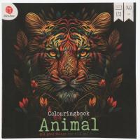 DecoTime - KOLOROWANKA 128 str - 140gsm - ANIMAL / Zwierzęta - 25x25cm