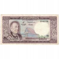Banknot, Lao, 100 Kip, Undated (1974), KM:16a, VF(