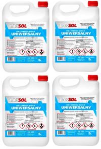 4× Rozcieńczalnik rozpuszczalnik uniwersalny 5l