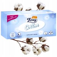 Косметические салфетки FOXY Cotton 90 шт нежные без запаха мягкие