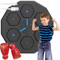 ZESTAW BOKSERSKI LED MUSIC BOXING MACHINE BLUETOOTH Z RĘKAWICE 40x40cm