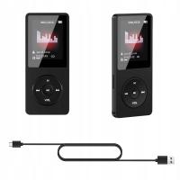 HOMKEL MP3 ODTWARZACZ RADIO DYKTAFON REDUKCJA SZUMÓW 16 GB+ SŁUCHAWKI