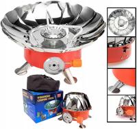 Газовая плита с крышкой для Картуша туристическая мини