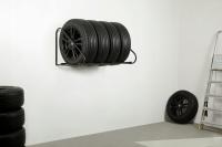 ВЕШАЛКА ДЛЯ 4 КОЛЕСНЫХ ДИСКОВ, НАСТЕННАЯ ПОЛКА ДЛЯ ШИН, УНИВЕРСАЛЬНАЯ