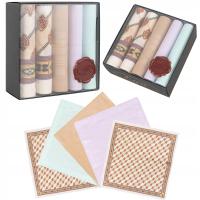5x ELEGANCKIE CHUSTECZKI DO NOSA POSZETKI BAWEŁNIANE ZESTAW W PUDEŁKU