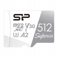 Karta MicroSD Silicon Power 512 GB High Speed 4K A2 V30 SDXC U3 z adapterem