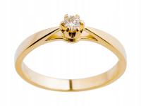 Классический бриллиант обручальное кольцо 0.08 ct