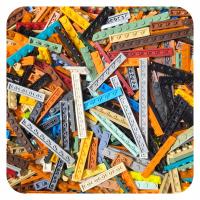 LEGO MIX PŁYTKI szer 1 PIN KLOCKI PLATE 100GRAM - NOWE