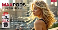 MAXELL MAXPODS ACTIVE NOISE CANCELLING ANC TWS BLACK