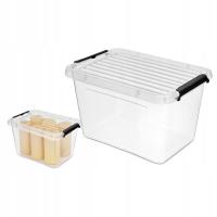 POJEMNIK PLASTIKOWY Z POKRYWĄ zamykany organizer pudło z pokrywą 6,5l box