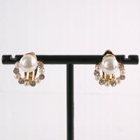 Klipsy do Uszu ZŁOTE WIANKI Z PERŁĄ Lolita Akcesoria