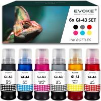 Tusz do drukarki Canon Pixma GI43 | Zestaw 6x 60ml GI-43 | Pixma G540 G640