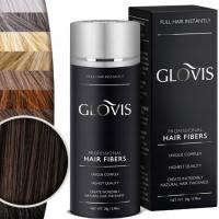 Włókna GLOVIS 28g Ciemny Brąz Dark Brown Mikrowłókna do Włosów Zagęszczanie