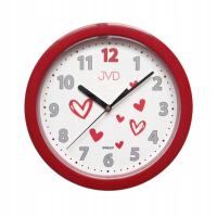 Zegar dziecięcy JVD HP612.D3 czerwony serca cichy